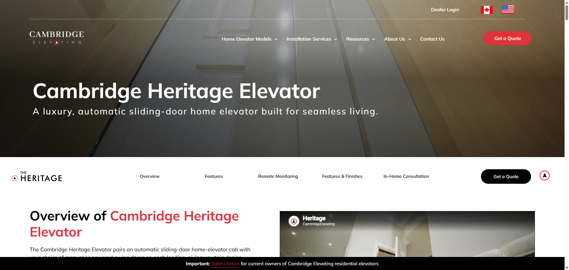 Cambridge Elevating – Heritage model