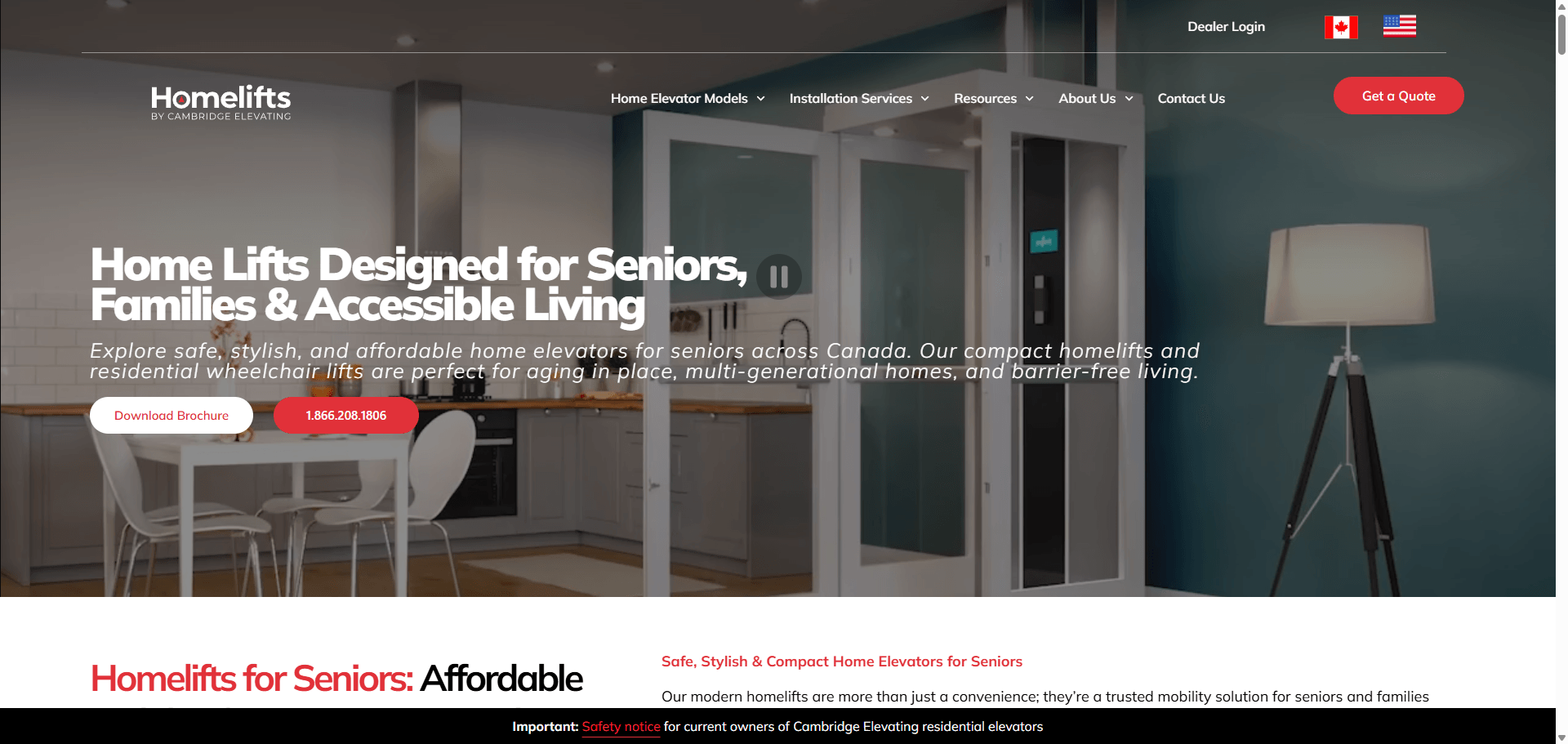 Cambridge Elevating – Home lifts