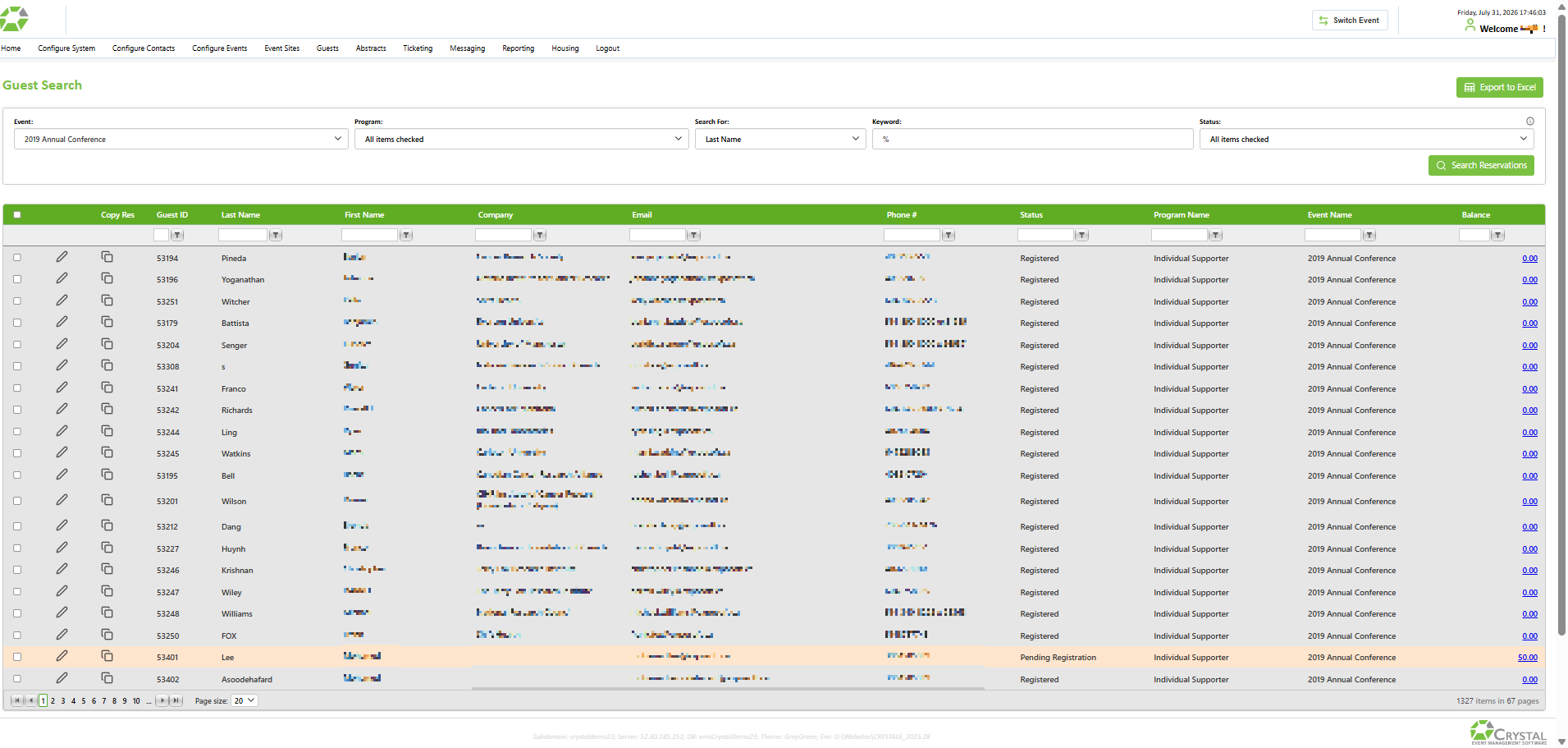 Crystal – Search results