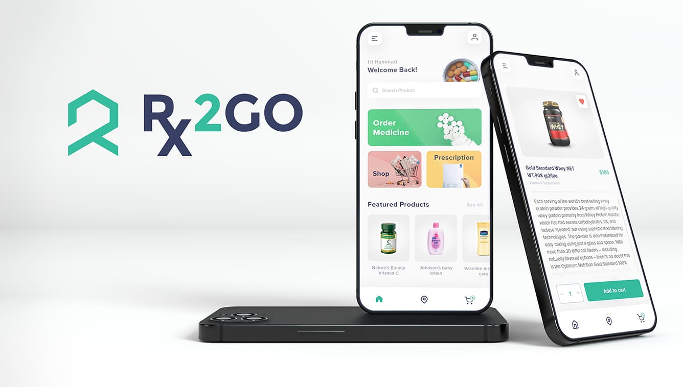 Rx2GO prescription delivery app screenshot